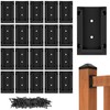 Eapele 20pcs Deck Railing Brackets Connectors for 2x4 Railing Wood