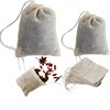 [40PCS Natural] Reusable Cotton Muslin Drawstring Bags – 20pcs 4x6"