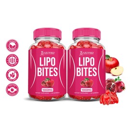 Justified Laboratories Lipe Bites  ACV Gummies 1000MG Apple Cider Vinegar 120 Gummys
