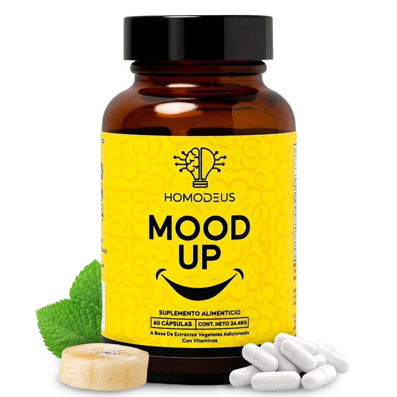 Mood Up Cápsulas NAC 5-HTP L-Triptófano Zinc Vitamina D y