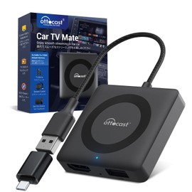OTTOCAST Car TV Mate Adapter Ottocast Car TV Mate New Model for Connecting Firestick or Terrestrial Digital Tuner, CarPlay YouTube Playback HDMI Input Media Adapter for Wired CarPlay-equipped Vehicles