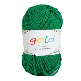 golo Acrylic Yarn 50g Blanket Yarn Acrylic Yarn for Crocheting (50g-1, Christmas Green-71)
