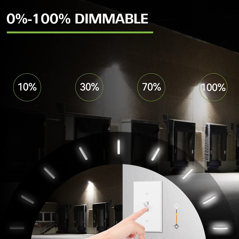 hykolity 120W LED Wall Pack Light with Dusk-to-Dawn Sensor,16200lm 5000K