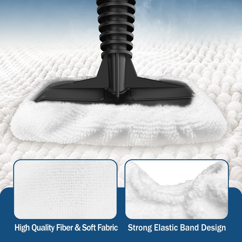 Universal Microfiber Cloths 3 Pack Steam Cleaner Attachments Compatible with