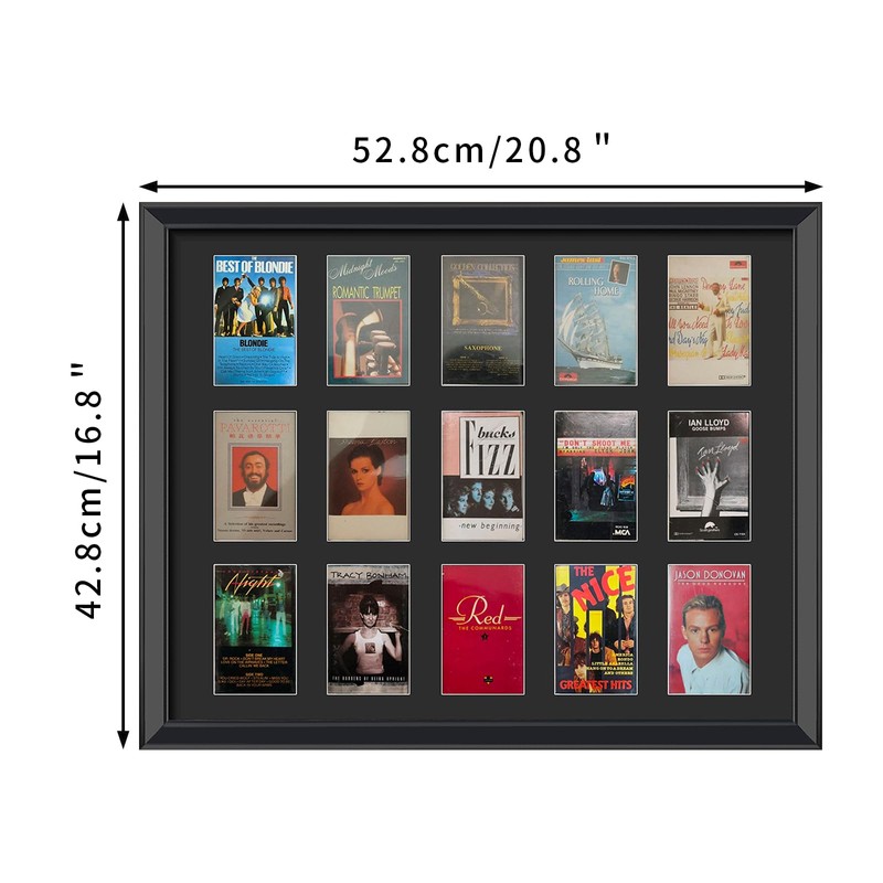 Cassette Tape Storage Shadow Box Display Stand,Cassette Tape Display Frame,Cassette