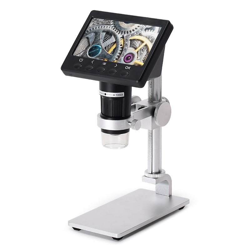 4.3 Inch Display 1000X Digital Microscope Photo Video Taking with