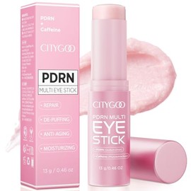 CITYGOO PDRN Volume Multi Balm: Caffeine & Volufiline Powered Stick for Dark Circles & Puffiness - Collagen Anti-Wrinkle & Hydrating Care for Eyes Face & Neck - Plumping & Firming 13g/0.46oz