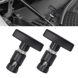 Car Engine Hood Support Rod，Lift Support Clamp Trunk Air Pressure Rod Anti-Slip Anti-Shaking Retainer Universal for Cars SUVS (Black)