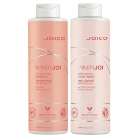 Joico InnerJoi Strengthen Shampoo & Conditioner Set For Damaged Hair 33.8 oz Duo