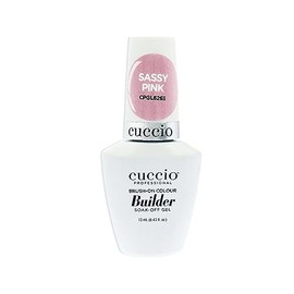 Cuccio Builder Gel for Nails 13ml, Hard Builder Gel for Nail Extensions, Nail Sculpting, Overlay, Nail Strengthening, UV/LED Cure, Professional Salon Use, Sassy Pink