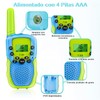 Walkie Talkie para Niños con Linterna LCD Retroiluminada,Radio Juguete con