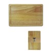 Tradeco direct® Hevea Wood Chopping Board Medium Sustainable Natural Wood