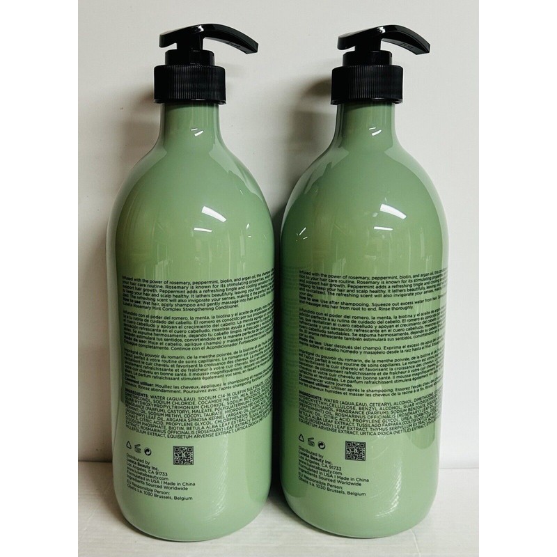 Luseta ~ Rosemary Mint Complex Strengthening Shampoo & Conditioner 33.8