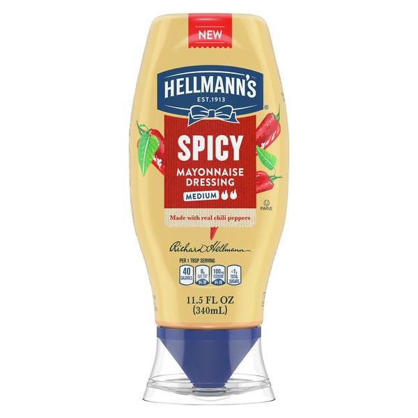Hellmann's Spicy Mayonnaise Dressing For a Rich, Creamy Condiment Squeeze