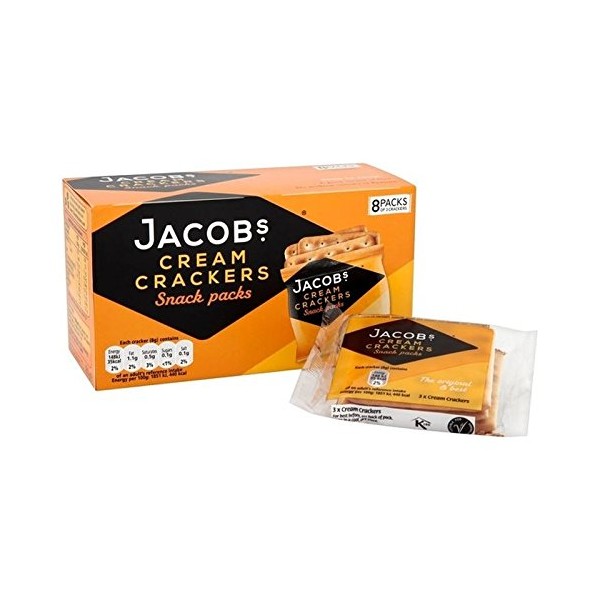 Jacobs Cream Crackers Snackpack 192g - Pack of 2