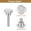 sourcing map M6x30mm Knurled Thumb Screws, 5pcs 304 Stainless Steel