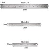 KEWAYO Metal Ruler Set, Machinist Ruler Kit，Straight Edge Measuring Tool,