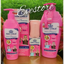 Fair child natural skin tone with amino & vitamin Shower Gel, Body Lotion & Soap