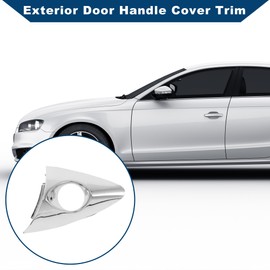 Hihaha Front Left Exterior Door Handle Cover for Hyundai Elantra 2011-2016, for Hyundai Elantra Coupe 2013-2014 No.826523X010 Lock Bezel Cover Cap Silver Tone