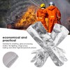 2Pcs ThreeFinger Thicken Cotton Welding Gloves 1000℃ Radiant Heat Fire