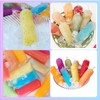 Ice Popsicle Bags,Stackable Easy Release Plastic Ice Bags, Self-Seal Freezing