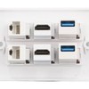 Cat 6 Ethernet Wall Plate, 6 Ports Removable RJ45 Ethernet