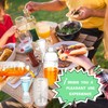 12 Pcs Plastic Cocktail Shaker Set Including 6 24 OZ/