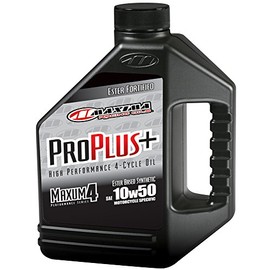 Maxima Racing Oils 30-199128-3PK Pro Plus+ 10w50 Synthetic Motorcycle Engine Oil 1G Bottle, 3-Pack
