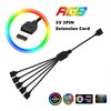 Besvalo ARGB Extension Cable 3 Pin, ARGB Interface Extension Cable,