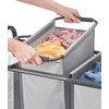 Whitmor Triple Laundry Sorter - 3 Removable Bags with Easy-Grip