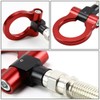 DNA MOTORING Red Aluminum Front/Rear Japanese Car Trailer Tow Hook