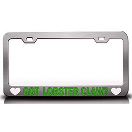 Custom Brother - GOT Lobster Claw Flowers Metal Car SUV Truck License Plate Frame Ch k45