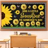 Pasimy 3D Sunflower Bulletin Board Decorations Set Bee Classroom Door
