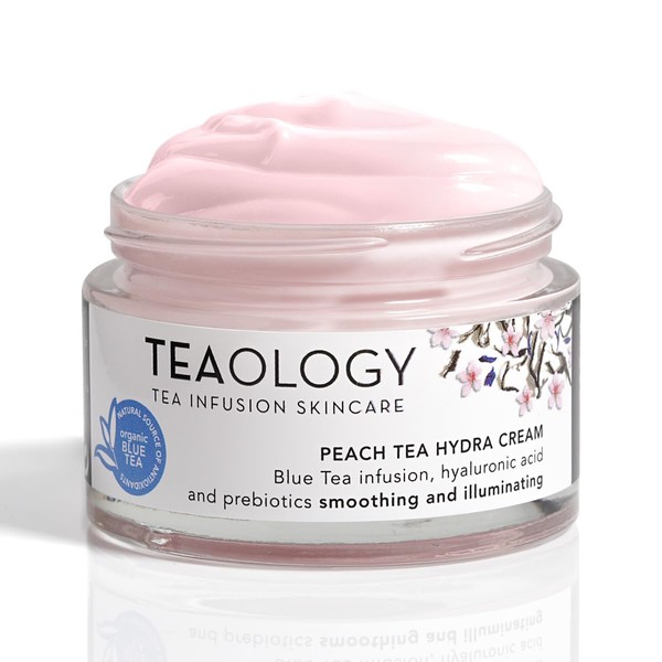 Teaology Peach Tea Hydra Cream I Moisturising Care I Day Cream and Night Cream I Natural Cosmetics I Vegan, 50 ml
