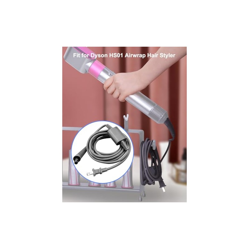 Cable de Alimentación para Rizador de Pelo Compatible con Dyson