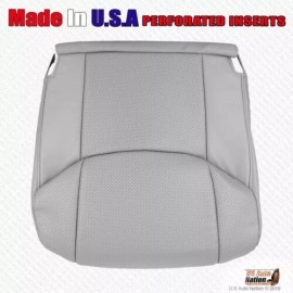 US Auto Nation 832-790-4949 2005-2012 For Toyota Avalon Driver Passenger Perforated Leather Cover Light Gray - Driver Bottom