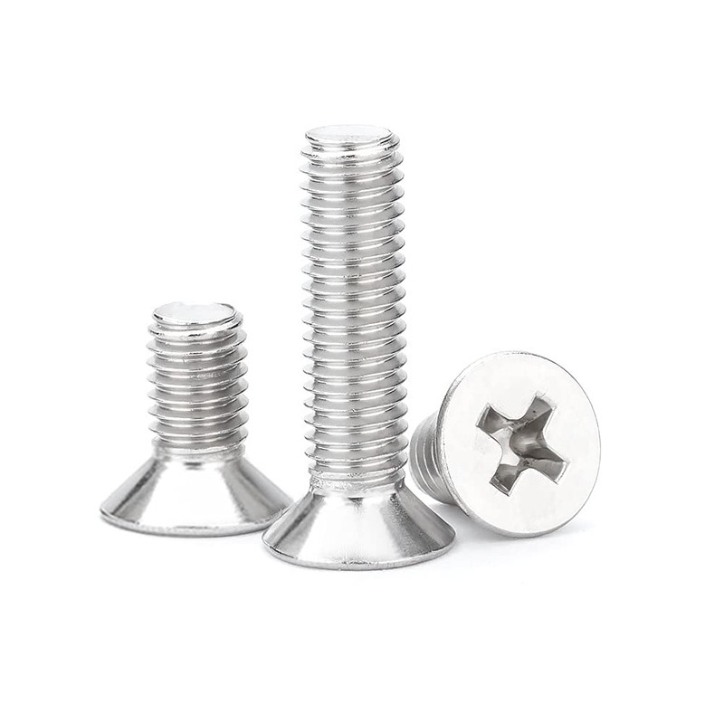 ANSIEDIO M5 Phillips Flat Head Machine Screws Bolts Stainless Steel