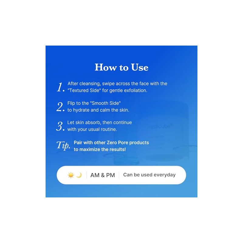 Medicube Zero Pore Pad 155 gramos Pads para piel grasa