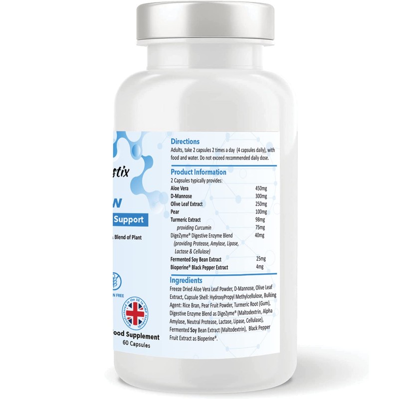 UT Flow Urinary 60 Capsules - Bladder Biofilm Support- D-Mannose,