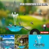 AIXXCUVQ Garden Floating Fountain with Maximum Bird Play Space USB