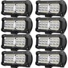 8 Pack Automotive Light Bars 7 Inch 240W 24000lm Led