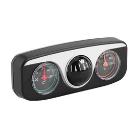 KIMISS 3 in 1 Multi-Functional Compass Dash Mount Navigation Direction Digital Compass + Thermometer + Hygrometer Adjustable for Marine Boat Truck Auto Car