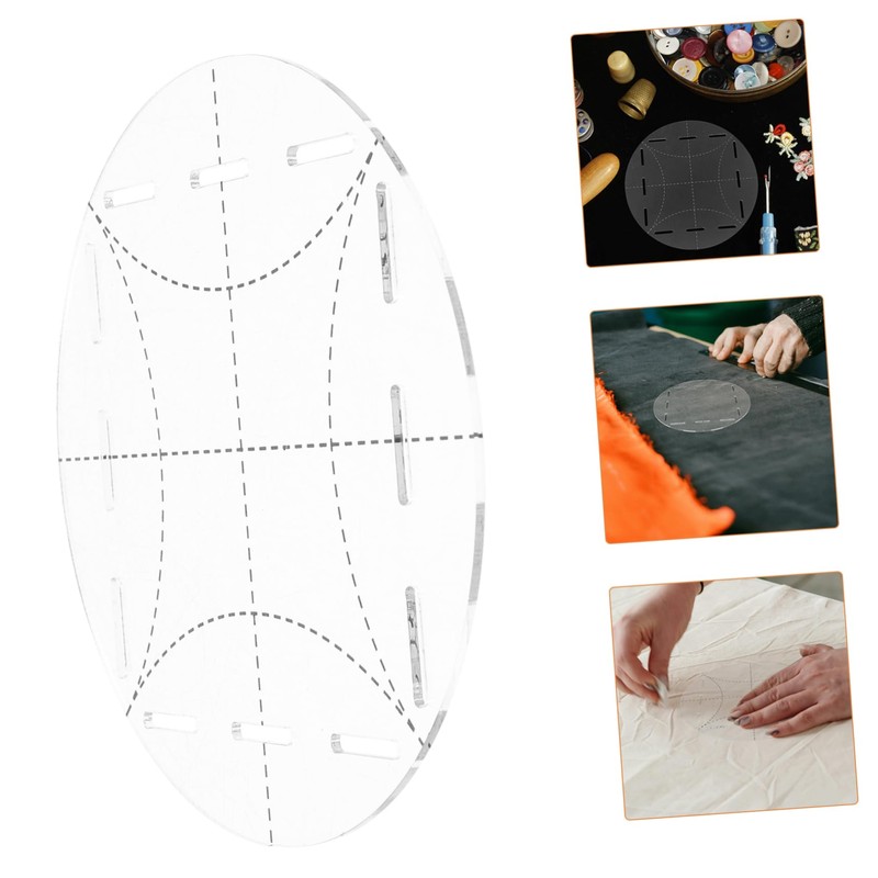 DOITOOL Acrylic Patchwork Ruler DIY Quilting Template for Sewing Measurement