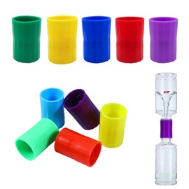 JOYOLA Pack of 10 Tornado Hexagonal Water Tornado Connector Bottle Tornado Connection Tube Water Swirler Bottle Connector for Tornado Manufacture Scientific Experiment Testing Education