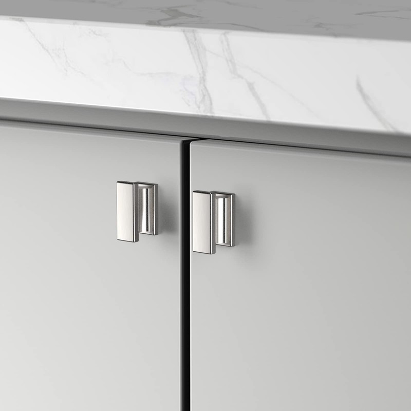 9BUILD 10 Pack 1.5Inch(37mm) Brushed Satin Nickel Kitchen Cabinet knobs