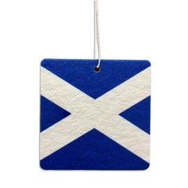 Saltire Air Freshener - Scottish Flag Design - Love Scotland - Unique Birthday Gift for Him/her - Car and Home - Made in UK
