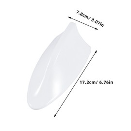 LABRIMP Car Fin Antenna Stylish fin Design for Enhanced Signal Reception Easy Installation with Double Sided Tape White