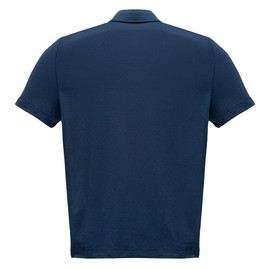Iron & Green Men’s Performance Polo – Navy with Light‑Blue Trim, Moisture‑Wicking, Wrinkle‑Resistant, Shrink‑Free & UPF 50+ (US, Alpha, Large, Large, Regular, Regular)