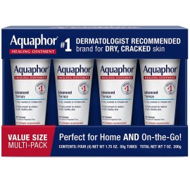 Aquaphor Advanced Therapy Healing Ointment, 1.75 Ounce (Pack of 4)