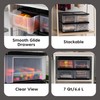 IRIS USA Plastic Stacking, Storage Organizer Unit with Sliding Drawer